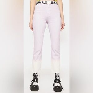 ROLLA’S Sz 28 Jeans Original High Rise Straight Tie Dye Lavender NEW WITH TAGS